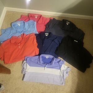 A lot of 7 Men's Calvin Klein Polo Shirts XL